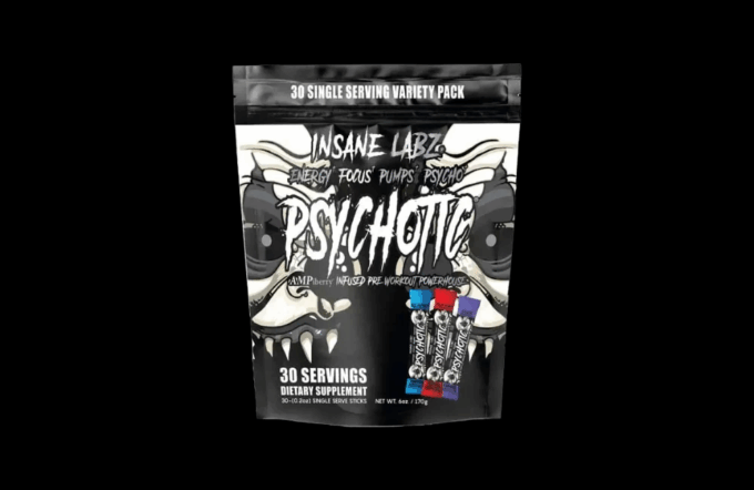 PSYCHOTIC BLACK  VARIETY PACK  30 SERVS